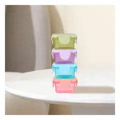 GENERICO - Pack2 Set Mini Tapers para Snacks 4pza Y+Ligas de Regalo