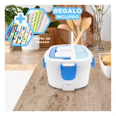 GENERICO - Taper Termico en Color Celeste Y+Papel de Regalo