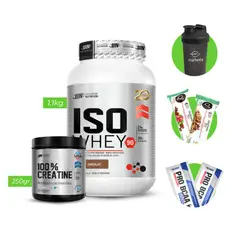 Universe Nutrition - ISO WHEY 1,1 KG PROTEINA UN CHOCOLATE+ CREATINA UN 250 GR+ REGALOS