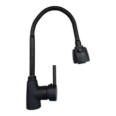 GENERICO - Grifo Mezcladora Monomando Cocina Mueble bronce pesado Cuello Flexible