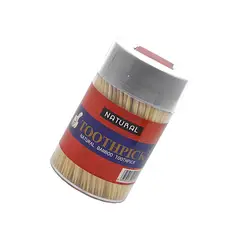 GENERICO - Pack2 Set2 Mondadientes de Madera para Sacar Restos Blanco