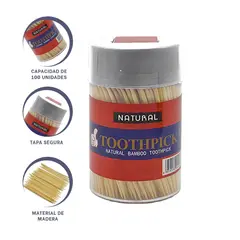 GENERICO - Pack4 Mondadientes para Residuos Blanco Y+Papel de Regalo