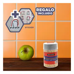 GENERICO - Pack6 Mondadientes para Residuos Blanco Y+Regalo Stickers