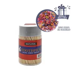 GENERICO - Pack12 Mondadientes para Residuos Blanco Y+Ligas de Regalo