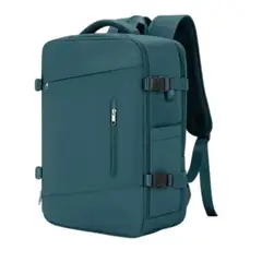 GENERICO - Mochila Viajera Cabinera Compartimiento Laptop Verde Dark