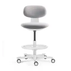 OFIDEAS - Silla Giratoria Alta De Trabajo Bow Color Gris