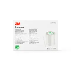 3M - Esparadrapo de Plástico de 5 CM X 9.1 M TRANSPORE 1527-2 CAJA 6 UND