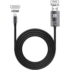 GENERICO - Adaptador Cable Tipo C a HDMI - 4k 60hz Trenzado - 2metros