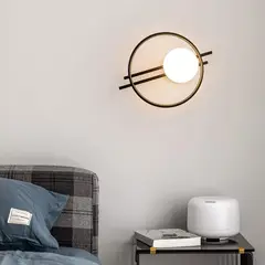 GENERICO - Aplique Lampara de Interior Black Led