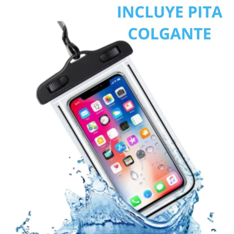 Protector de Agua Celular Funda Acuatica Case Color Neutro