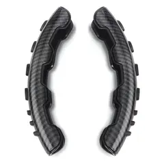 GENERICO - Cubre Volante De 2PCS Fibra De Carbono Negro