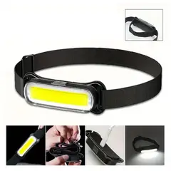 GENERICO - Linterna Led COB Recargable para Casco y Cabeza 350 Lúmenes IPX4