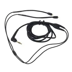 GENERICO - Cable Para audífono Shure Se215 Se315 Se425 Se535 Se846 negro