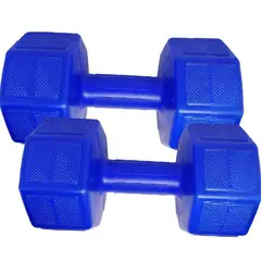 GENERICO - Mancuernas 1.5 Kg Pesa Hexagonal Mancuerna PVC Pesas