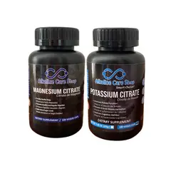 ALKALINE CARE - Citrato de Magnesio 100 caps + Citrato de Potasio 100 caps