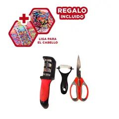 GENERICO - Pack4 Set de Acero Inoxidable para Cocina Y+Ligas de Regalo