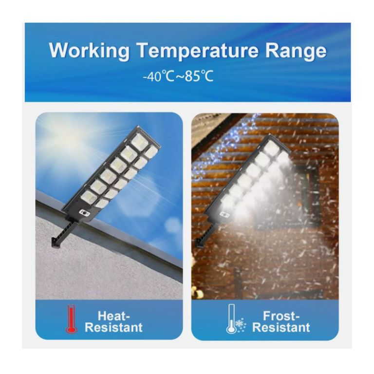 Lampara Foco Solar para Exteriores De 2500W con Sensor Movimiento