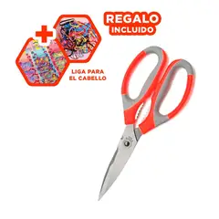 GENERICO - Pack6 Tijera Multiuso Practico para Casa Y+Ligas de Regalo