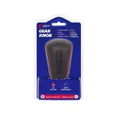 GENERICO - PERILLA PALANCA DE CAMBIO SPARCO CON DETALLES ROJO SPG105RD