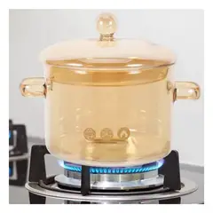 GENERICO - Pack4 Cacerola con Agarraderas en Color Transparente