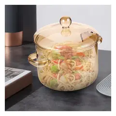 GENERICO - Pack4 Pote para Guisos Transparente Y+Banderitas Adhesivas