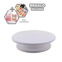 GENERICO - Base Portatil para Reposteria Blanco Y+Regalo Agendita