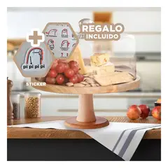 GENERICO - Pedestal Clasico para Tortas de 28 cm Y+Regalo Stickers