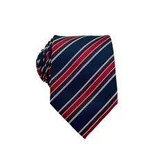 CHRISTIAN ARMAND - CORBATA REGIMENTAL NAVY AND RED LINE