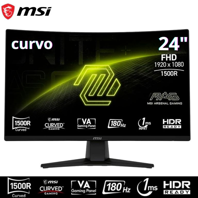 Monitor MAG 242C Curvo 1500R 24” FHD VA HDMI DP