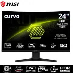 MSI - Monitor MAG 242C Curvo 1500R 24” FHD VA HDMI DP