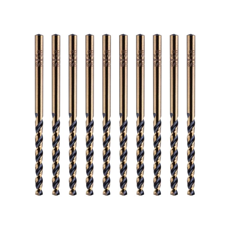 Juego de brocas 3.5mm 9/64" para metal caja 10 unidades
