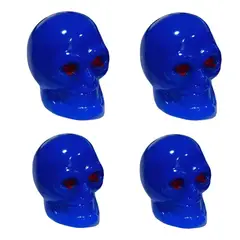 JET - Tapa De Piton Calabera Azul Auto Camioneta Moto