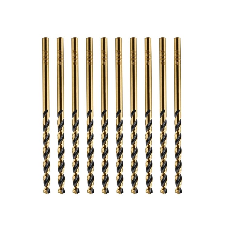Juego de brocas 3mm 1/8" para metal caja 10 unidades