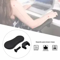 PLAYPRO - Soporte de Brazo para Escritorio para Muñeca y Mano Mouse Negro