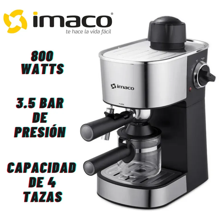 Cafetera Espresso IECM3503 4 Tazas 3.5 BAR