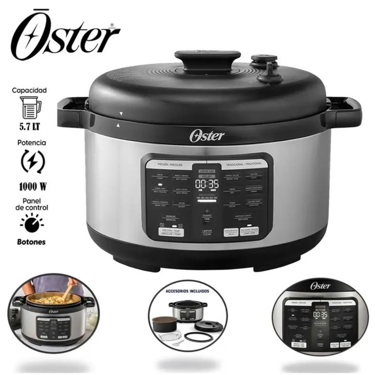 Multi olla rápida ovalada de 5.7L con 15 funciones CKSTPCECOV57
