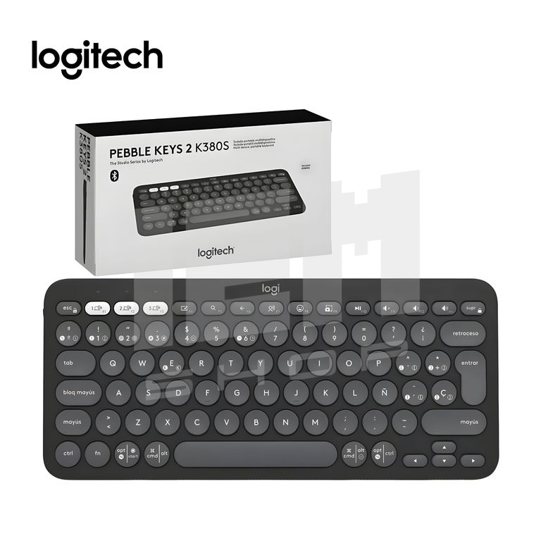 Teclado Pebble Keys 2 K380S Bluetooth/Wireless Sp Graphite