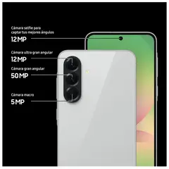 SAMSUNG - Celular Galaxy A56 5G 128GB 8GB RAM cámara principal 50MP frontal 12MP 67 Blanco