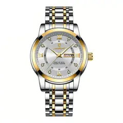 GENERICO - Reloj Hombre Poedagar Acero Plata Verde POE-5