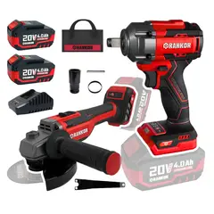RANKOR - Combo amoladora inalambrica + llave de impacto 500nm