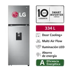LG - Refrigeradora No Frost 314 LT GT33WPP Plateado