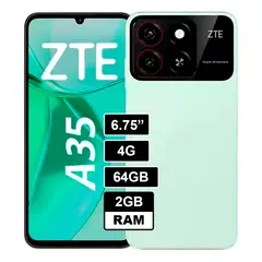 ZTE - CELULAR A35 2GB RAM 64GB - VERDE