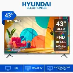 HYUNDAI - Televisor Smart 43 FHD QLED Google TV HYLED4326QG
