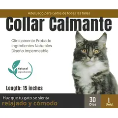 GENERICO - Collar Calmante de Feromonas para Gatos - Reduce Estrés