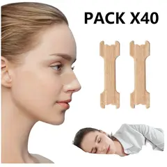 GENERICO - Tiras Nasales - Anti Ronquido Respira Mejor Set 40 Unidades