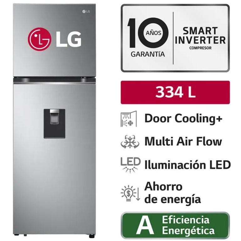 Refrigeradora 334Lt GT33WPP Door Cooling Top Mount Plateada