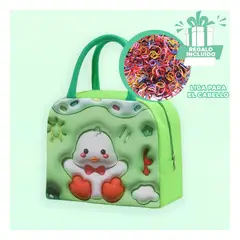 GENERICO - Porta Comestibles para Niñas Verde Y+Ligas de Regalo