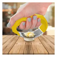 GENERICO - Pack4 Picadora con Cuchilla Fina en Color Amarillo