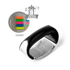 GENERICO - Pack6 Trituradora Aluminio Ajo Negro Y+Banderitas Adhesivas