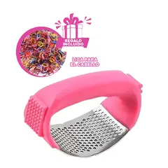 GENERICO - Pack12 Picadora Rapida y Segura Rosado Y+Ligas de Regalo